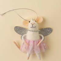 FELTED MOUSE ORNAMENT | FAIRYTALE FIONA-Home-INDABA TRADING-Coriander