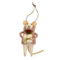 FELTED MOUSE ORNAMENT | GIFTING GRACIE-Home-INDABA TRADING-Coriander
