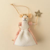 FELTED MOUSE ORNAMENT | GLINDA THE GOOD-Home-INDABA TRADING-Coriander