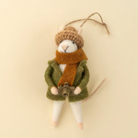 FELTED MOUSE ORNAMENT | PHOTOGRAPHER PHILLIP-Home-INDABA TRADING-Coriander