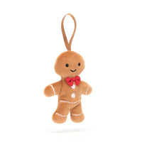 FESTIVE FOLLY GINGERBREAD FRED ORNAMENT-Stuffies-JELLYCAT-Coriander