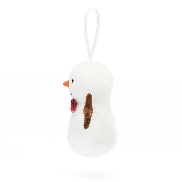 FESTIVE FOLLY SNOWMAN ORNAMENT-Stuffies-JELLYCAT-Coriander