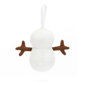 FESTIVE FOLLY SNOWMAN ORNAMENT-Stuffies-JELLYCAT-Coriander