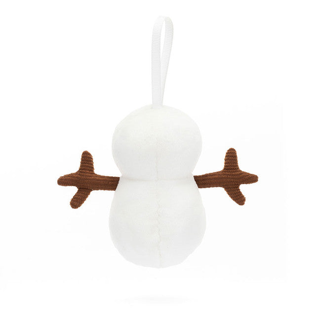 FESTIVE FOLLY SNOWMAN ORNAMENT-Stuffies-JELLYCAT-Coriander