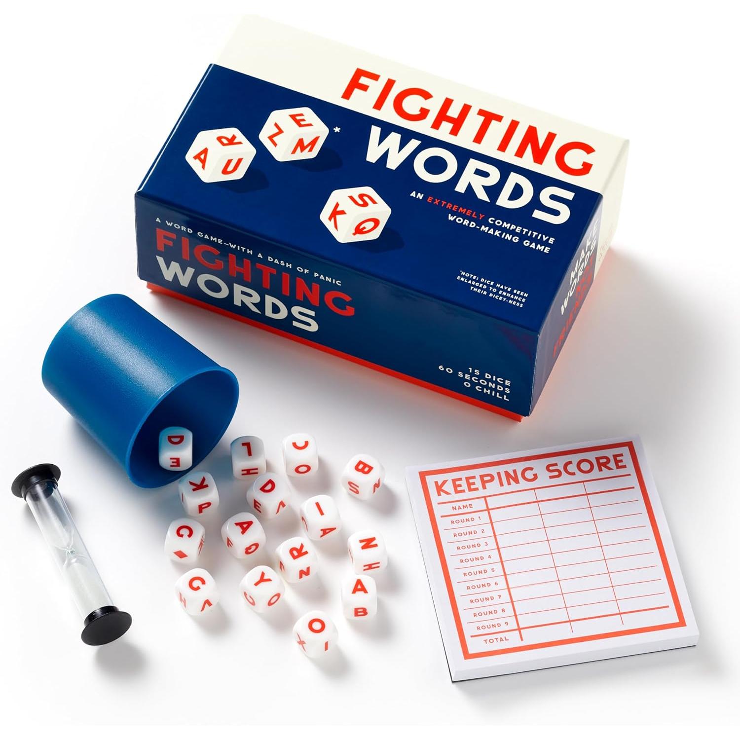 FIGHTING WORDS DICE GAME-Fun and Games-RAINCOAST-Coriander