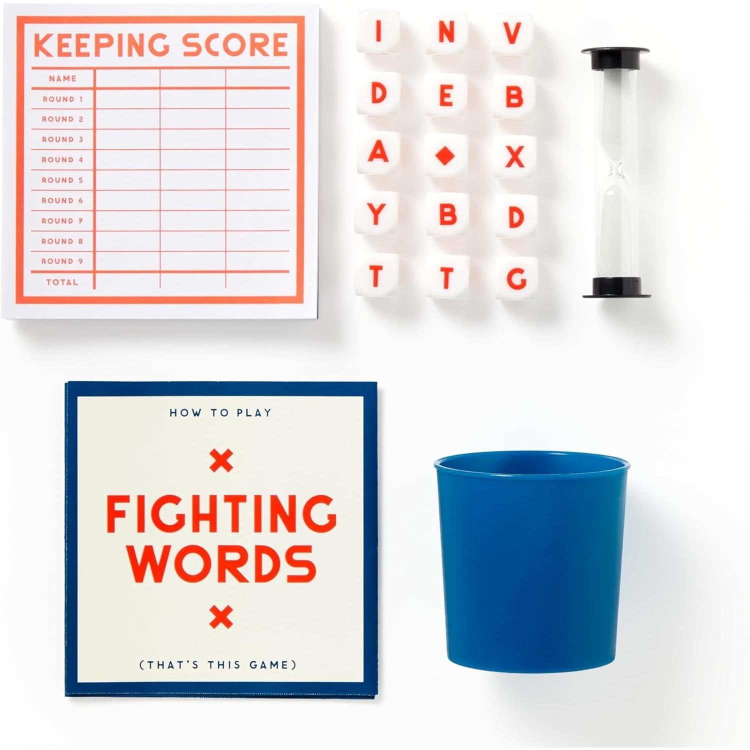 FIGHTING WORDS DICE GAME-Fun and Games-RAINCOAST-Coriander