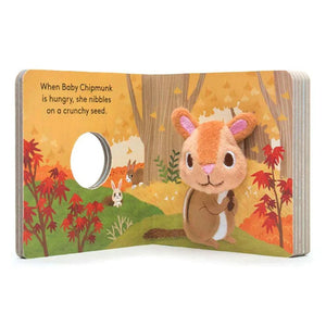 FINGER PUPPET BOOK: BABY CHIPMUNK-Books & Stationery-RAINCOAST-Coriander