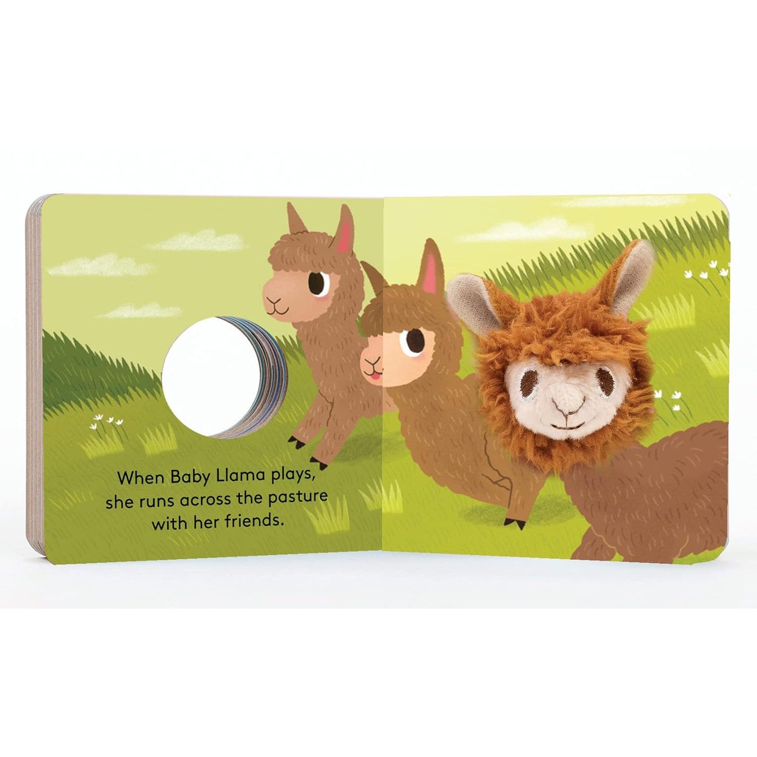 FINGER PUPPET BOOK | BABY LLAMA-Books & Stationery-RAINCOAST-Coriander