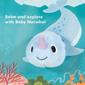 FINGER PUPPET BOOK | BABY NARWHAL-Puppet-RAINCOAST-Coriander