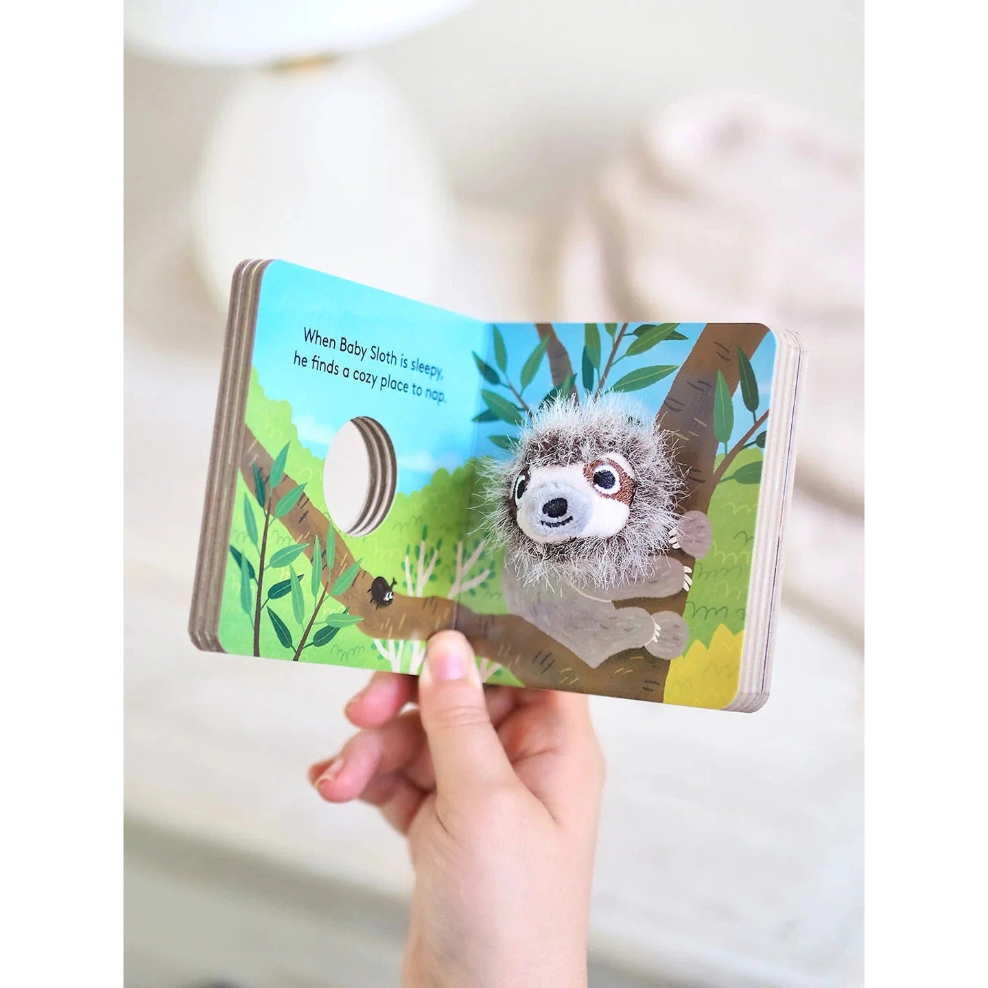 FINGER PUPPET BOOK | BABY SLOTH-Puppet-RAINCOAST-Coriander