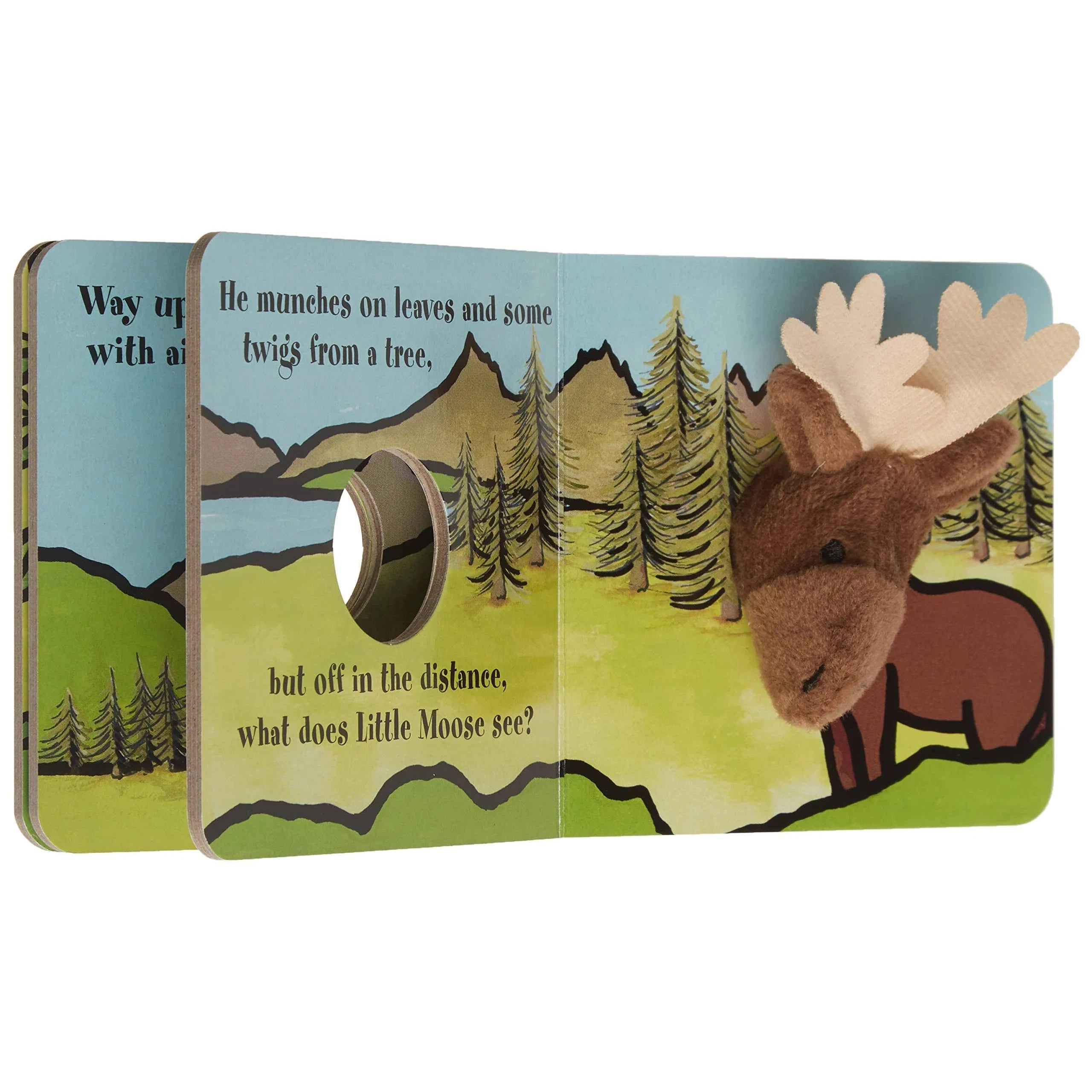FINGER PUPPET BOOK | LITTLE MOOSE-Books & Stationery-RAINCOAST-Coriander