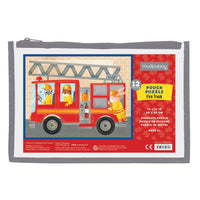 FIRE TRUCK POUCH PUZZLE-Fun and Games-RAINCOAST-Coriander