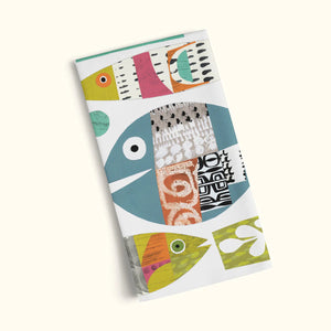 FISH SCHOOL TEA TOWEL-Tea Towel-WERKSHOPPE-Coriander