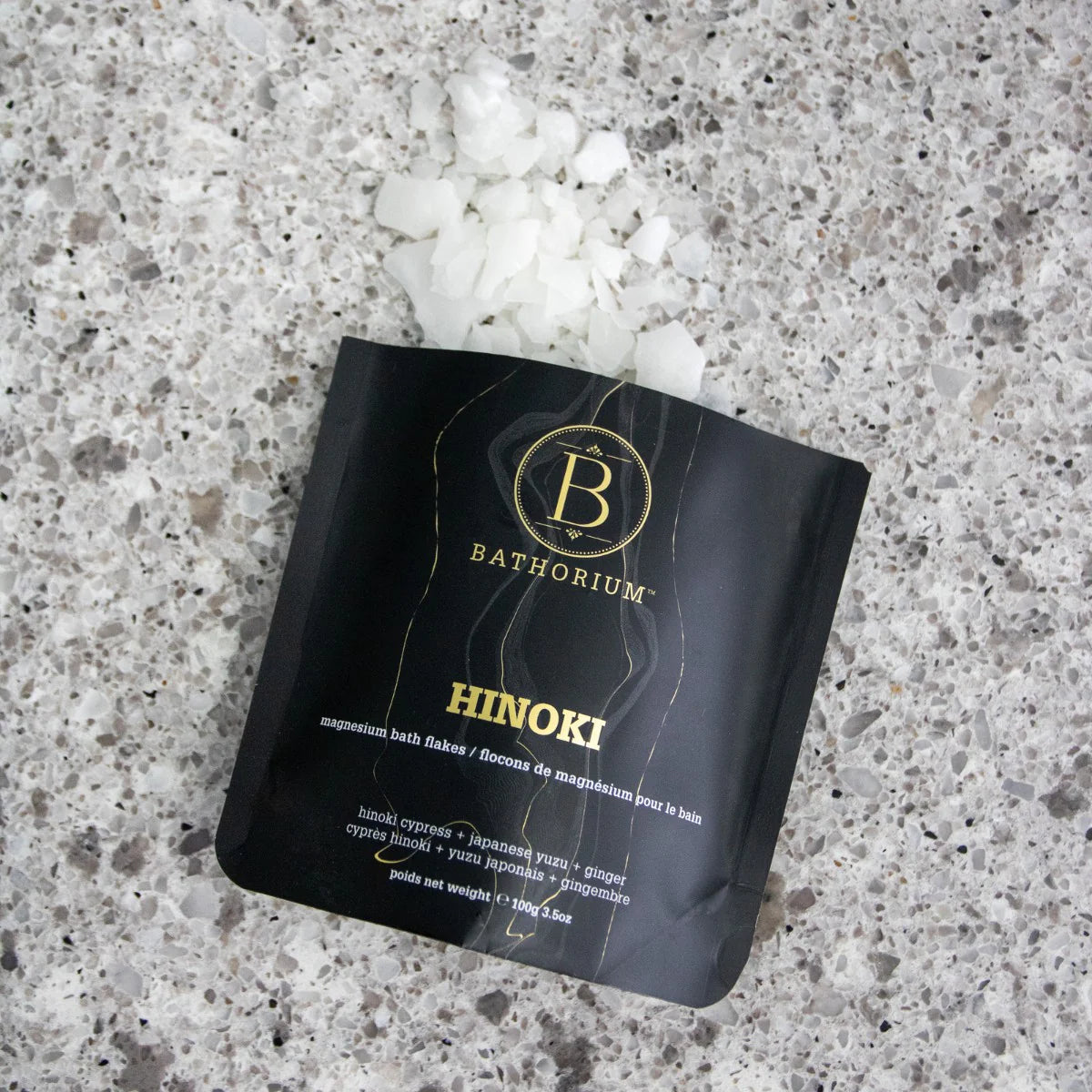 FLAKE BATH SOAK | HINOKI MAGNESIUM-Lotions & Potions-BATHORIUM-Coriander
