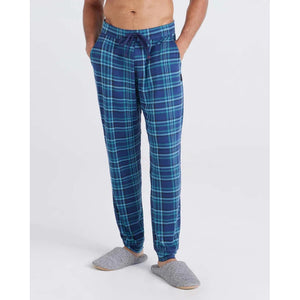 FLANNEL PLAID SNOOZE PANT | DARK DENIM-Pant-SAXX-Coriander