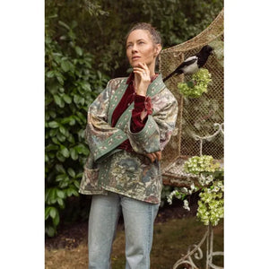 FLEECE COTTAGE CARDI KIMONO | LOVE GROWS WILD-Jackets & Sweaters-MARKET OF STARS-Coriander