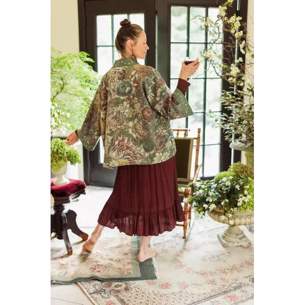 FLEECE COTTAGE CARDI KIMONO | LOVE GROWS WILD-Jackets & Sweaters-MARKET OF STARS-Coriander