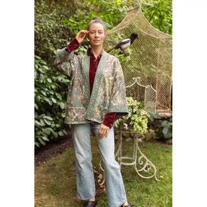 FLEECE COTTAGE CARDI KIMONO | LOVE GROWS WILD-Jackets & Sweaters-MARKET OF STARS-Coriander