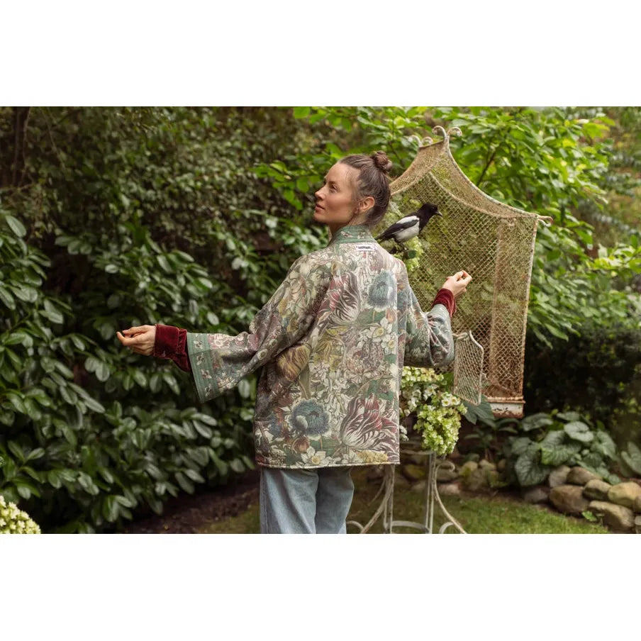 FLEECE COTTAGE CARDI KIMONO | LOVE GROWS WILD-Jackets & Sweaters-MARKET OF STARS-Coriander