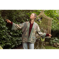 FLEECE COTTAGE CARDI KIMONO | LOVE GROWS WILD-Jackets & Sweaters-MARKET OF STARS-Coriander
