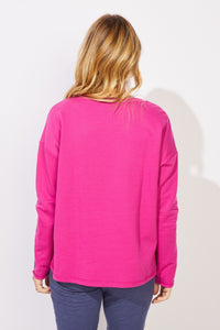 FLEECE PULLOVER TOP | DESTINATION-Tops-ESCAPE-Coriander