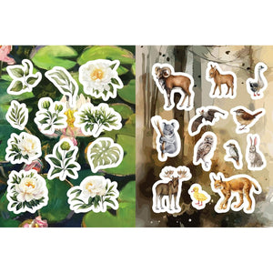FLORA, FAUNA, BOTANICAL & BEES STICKER & ACTIVITY BOOK-Books & Stationery-HACHETTE BOOK GROUP-Coriander