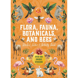 FLORA, FAUNA, BOTANICAL & BEES STICKER & ACTIVITY BOOK-Books & Stationery-HACHETTE BOOK GROUP-Coriander