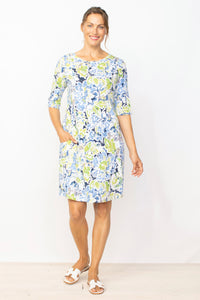 FLORAL PRINT DRESS | CORNFLOWER-Dresses-HABITAT-SMALL-CORNFLOWER-Coriander