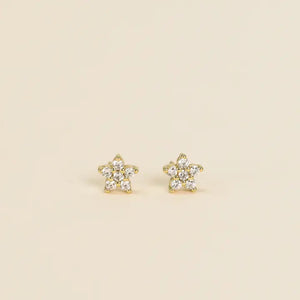 FLOWER STUDS-Jewellery-JAX KELLY-Coriander