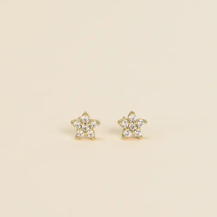 FLOWER STUDS-Jewellery-JAX KELLY-Coriander