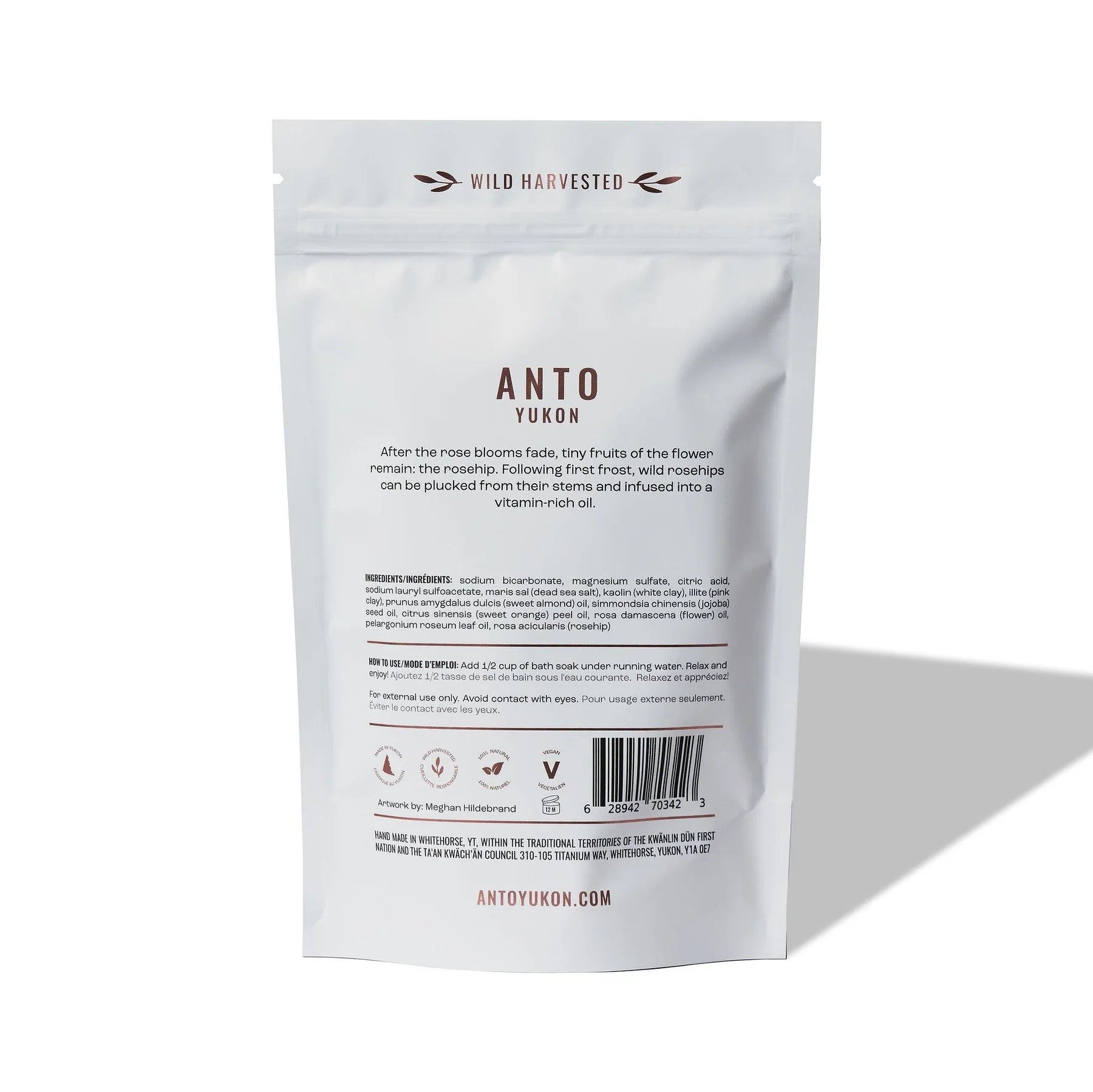 FOAMING ROSEHIP BATH SOAK | 500G-Bath Soak-ANTO YUKON-Coriander