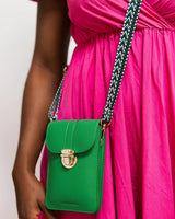 FONTAINE PHONE BAG-Bags & Wallets-LOUENHIDE-APPLE GREEN-Coriander