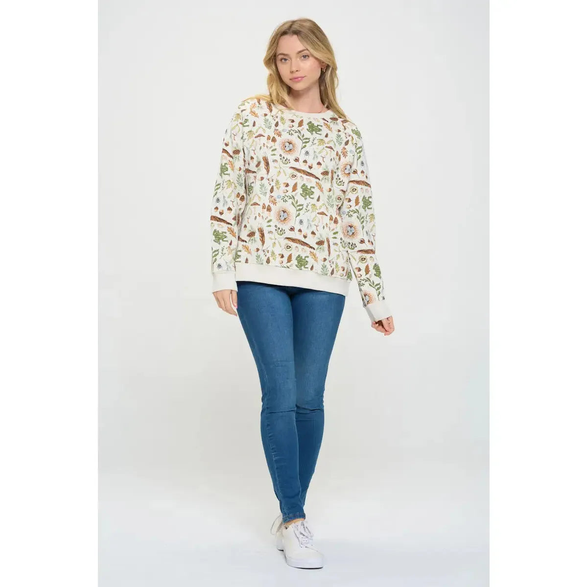 FOREST FINDS SWEATSHIRT-Top-SM WARDROBE-Coriander