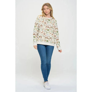 FOREST FINDS SWEATSHIRT-Top-SM WARDROBE-Coriander