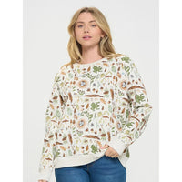 FOREST FINDS SWEATSHIRT-Top-SM WARDROBE-SMALL-MULTI-Coriander