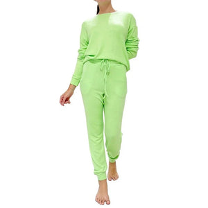 FORNIA LOUNGE SETS | 2 PIECES-Basics-FORNIA-XSMALL-NEON GREEN-Coriander