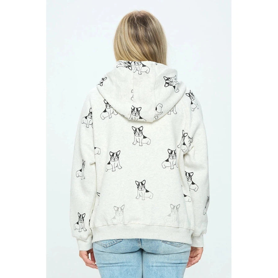 FRENCHIE ZIP HOODIE-Jackets & Coats-SM WARDROBE-Coriander