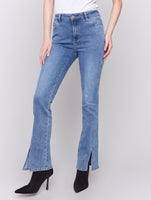 FRONT SLIT DENIM-Denim-CHARLIE B-Coriander