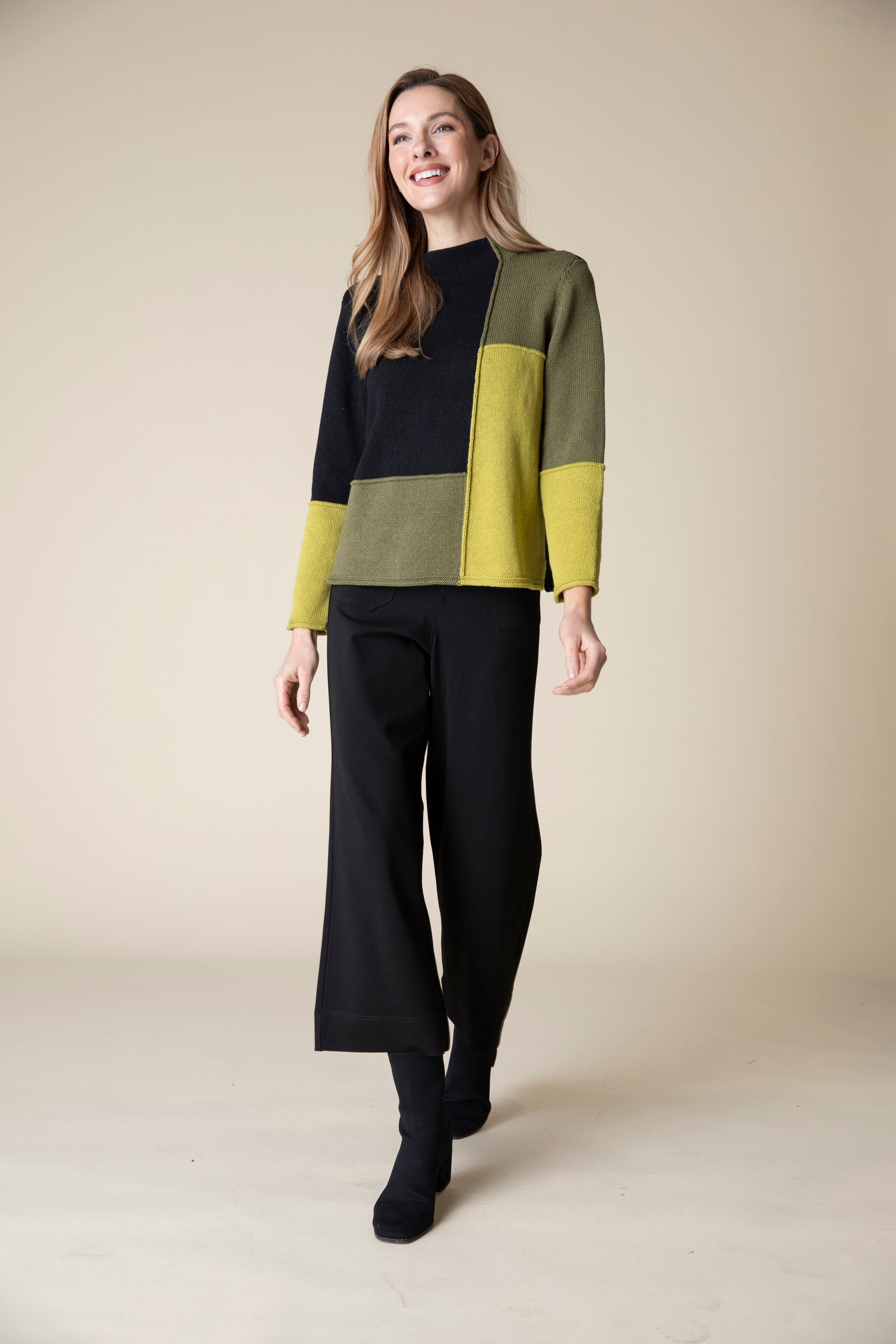 FUNNEL NECK PULLOVER-Jackets & Sweaters-HABITAT-SMALL-PEAR-Coriander