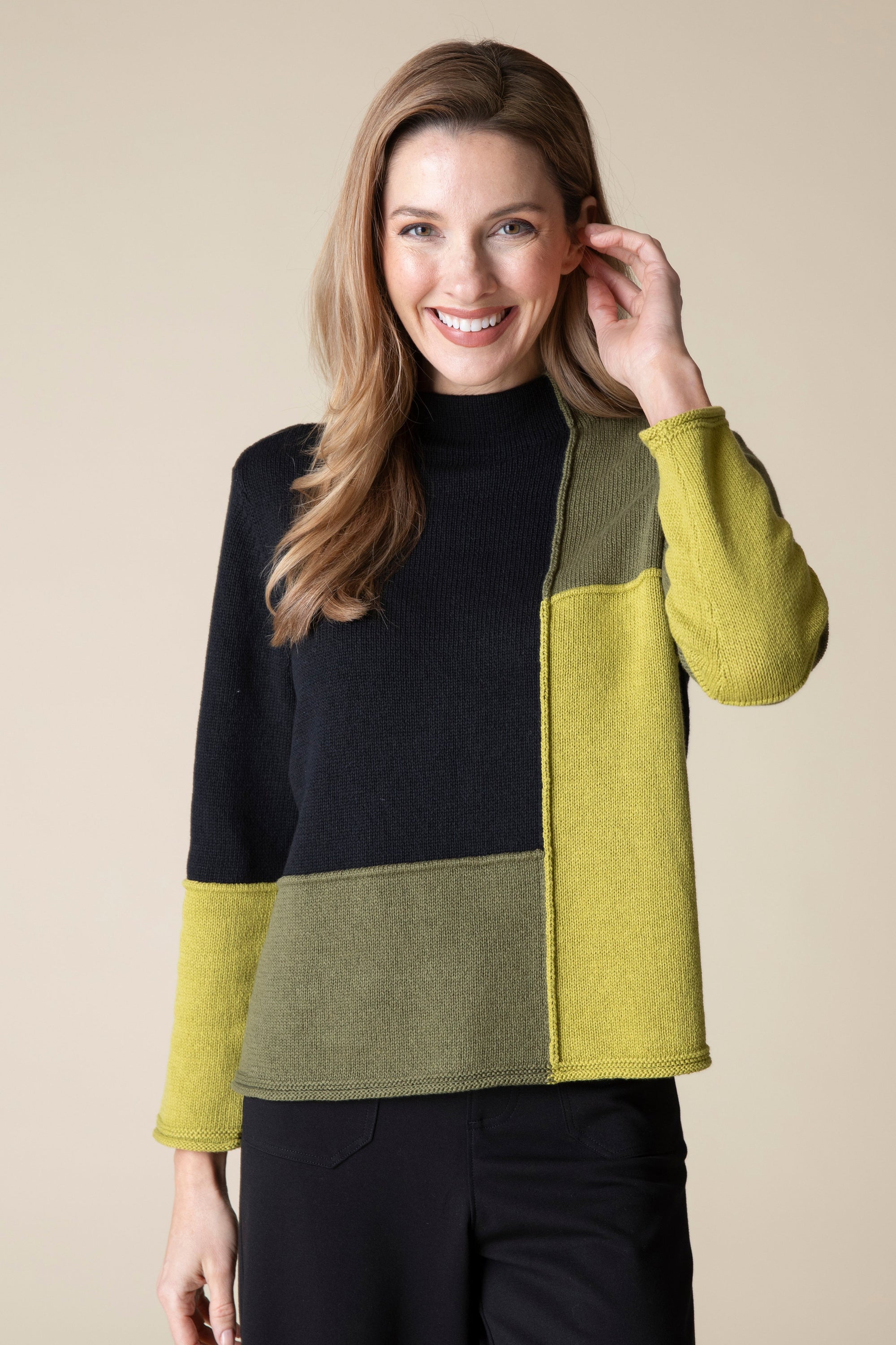 FUNNEL NECK PULLOVER-Jackets & Sweaters-HABITAT-SMALL-PEAR-Coriander