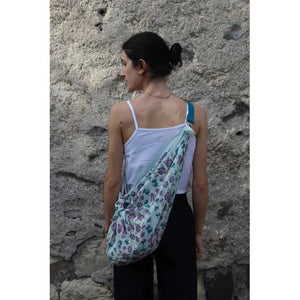 FUROSHIKI SCARF STRAP | BLUE-Scarves & Wraps-LES BELLES VAGABONDES-Coriander