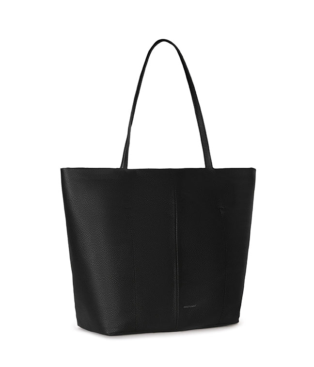 VEGAN TOTE BAG | NATALIA/GRAIN-Bags & Wallets-MATT & NAT-BLACK-Coriander