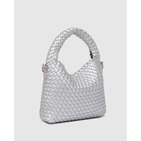 GABBY MINI WOVEN CROSSBODY BAG-Bags & Wallets-LOUENHIDE-SILVER-Coriander