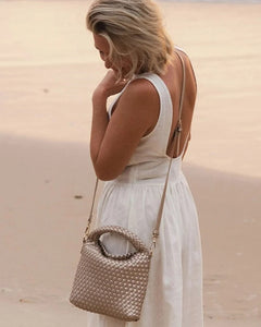 GABBY MINI WOVEN CROSSBODY BAG-Bags & Wallets-LOUENHIDE-Coriander
