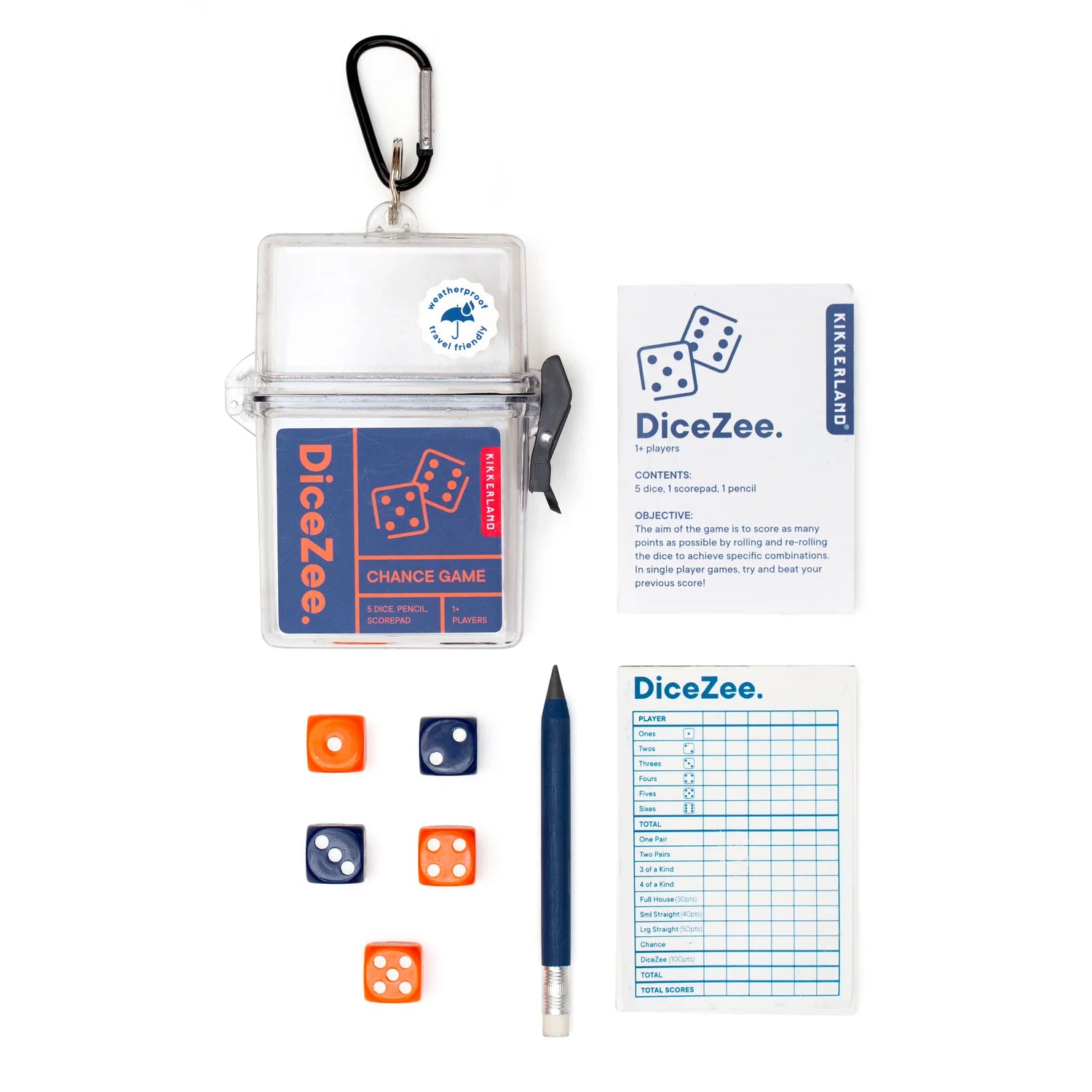 GAME | DICEZEE CHANCE-Fun and Games-KIKKERLAND DESIGNS-Coriander