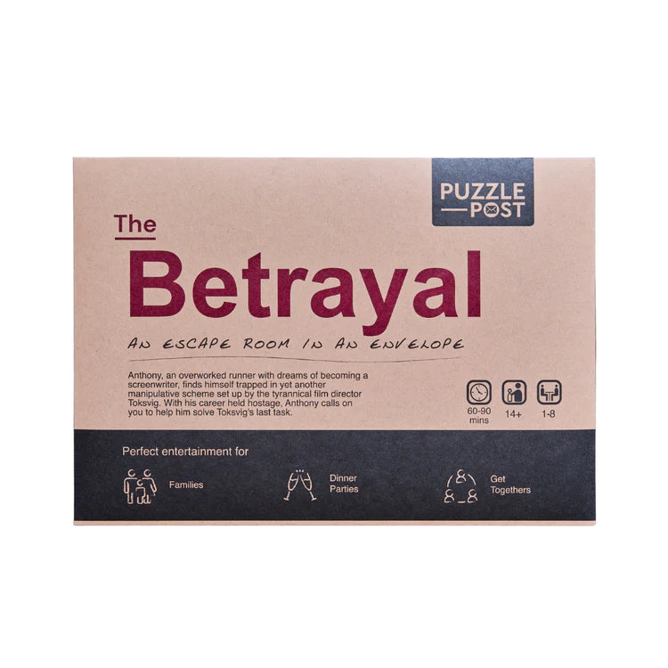 GAME | ESCAPE ROOM IN AN ENVELOPE: THE BETRAYAL-Fun and Games-PUZZLE POST UK-Coriander
