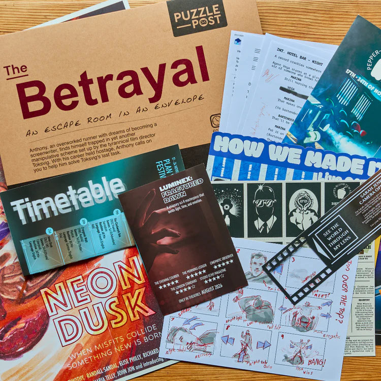 GAME | ESCAPE ROOM IN AN ENVELOPE: THE BETRAYAL-Fun and Games-PUZZLE POST UK-Coriander
