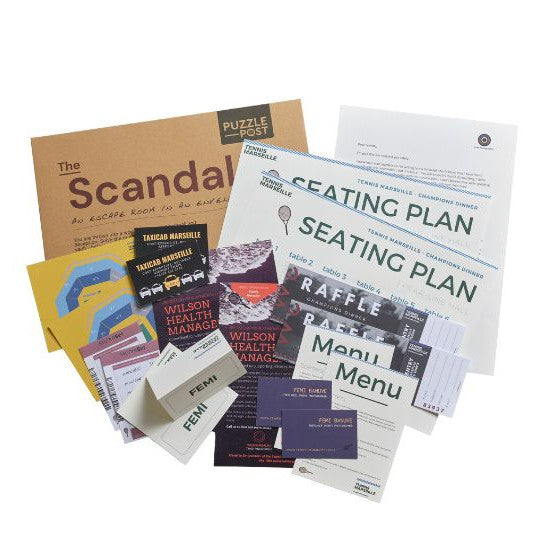 GAME | ESCAPE ROOM IN AN ENVELOPE: THE SCANDAL DINNER PARTY-Fun and Games-PUZZLE POST UK-Coriander