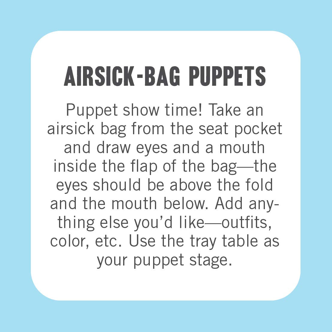 GAME | ON THE GO AMUSEMENTS: 50 COOL THINGS TO DO ON A PLANE-Fun and Games-RAINCOAST-Coriander