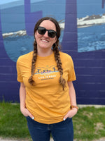 GEORGIAN BAY T-SHIRT | PADDLES & CANOE-Top-LIFE IS GOOD-SMALL-MUSTARD-Coriander